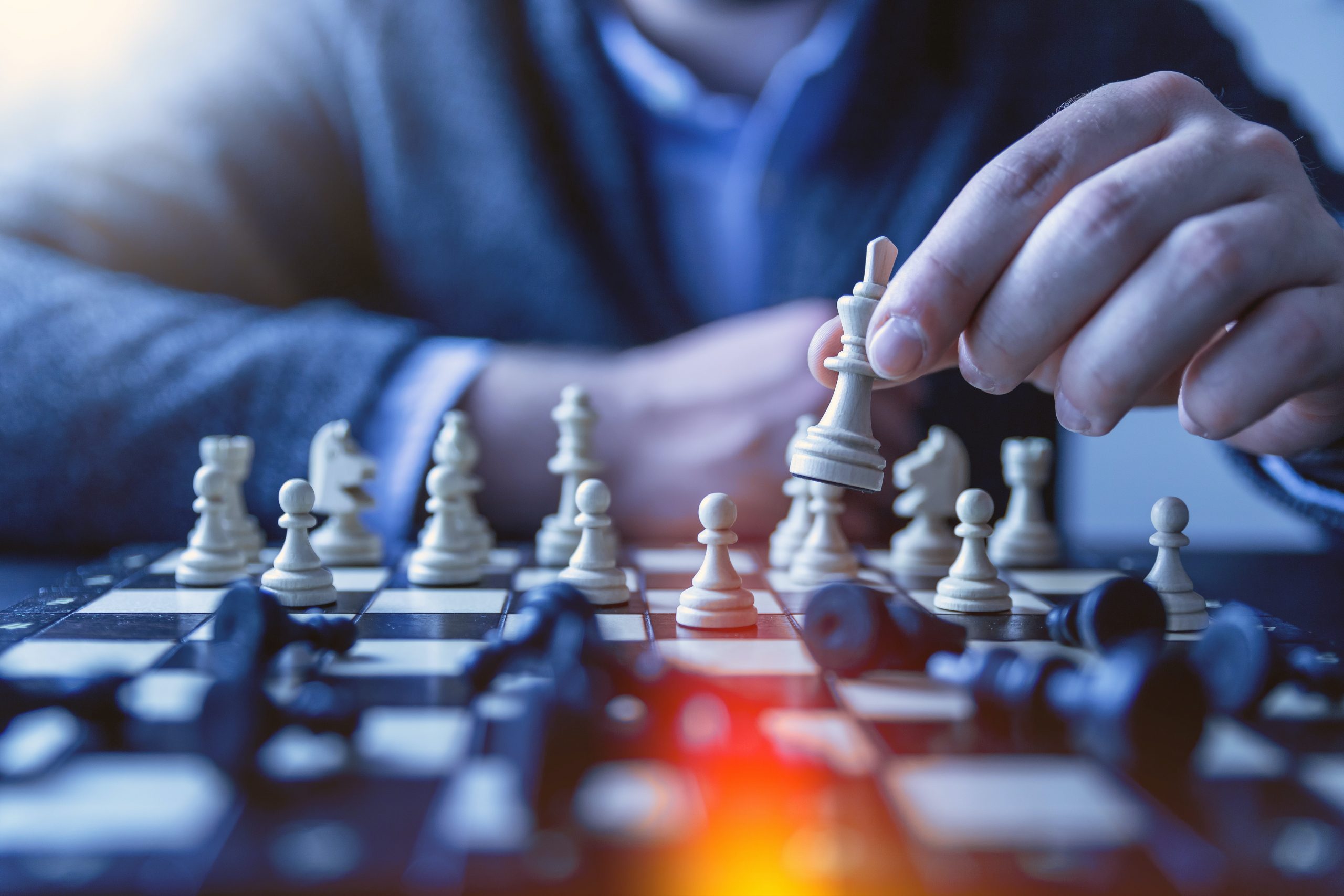 Illustrative photograph of a chess game representing strategic decision-making